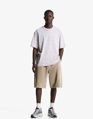 Zara Шорты-джоггеры из вельвета