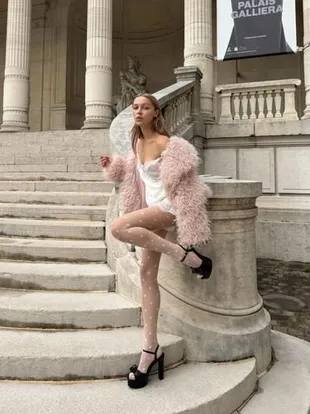 Туфли на каблуке с бантом