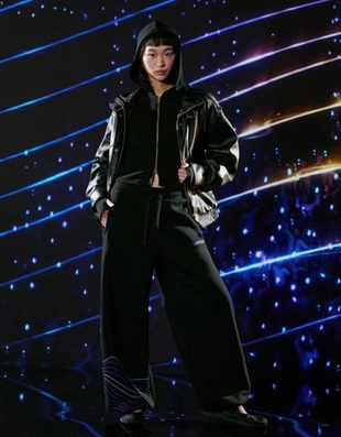 Zara Брюки KPOP DEMON HUNTERS HUNTR/X BARREL из мягкой ткани с принтом