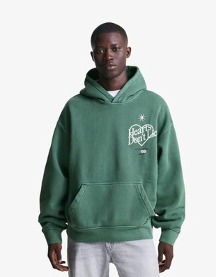 Zara Толстовка с эффектом потертости и принтом