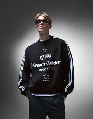 Толстовка из микровельвета с принтом