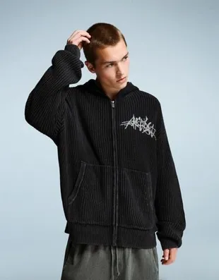 Куртка на молнии с принтом- Заказать в России