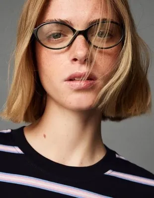 Очки в пластмассовой оправе с синим фильтром- Заказать в России