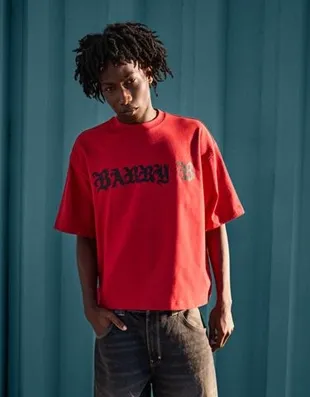 Футболка BARRY B геометрического кроя с короткими рукавами и принтом- Заказать в России