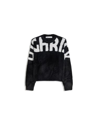 Zara Свитер из искусственного меха с принтом