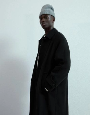 Zara Длинное пальто из сукна