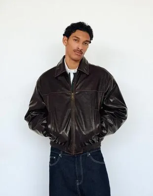 Куртка из искусственной кожи- Заказать в России