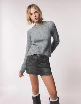 Zara Джинсовая юбка-шорты мини