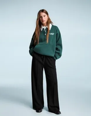 Широкие брюки из мягкой ткани- Заказать в России