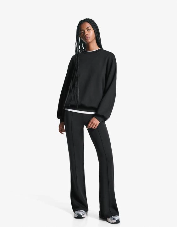 Zara Мягкая толстовка оверсайз с модалом