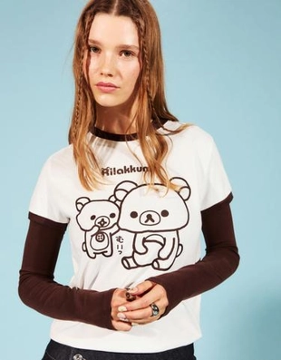 Zara Футболка RILAKKUMA с короткими рукавами и принтом