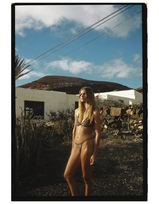 Zara Двусторонние плавки бикини с анималистическим принтом