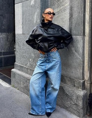 Zara Куртка оверсайз из искусственной кожи