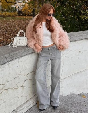 Zara Джинсы свободного кроя