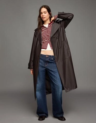 Zara Тренч из искусственной кожи