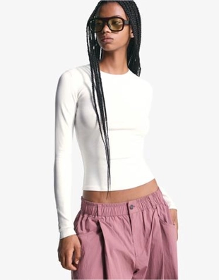 Zara Топ с длинными рукавами