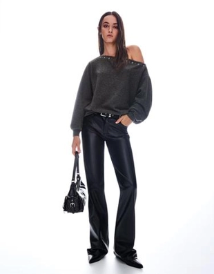 Zara Свитер с заклепками купить с доставкой.