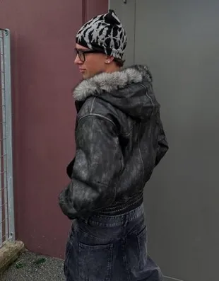 Шапка-бини жаккард