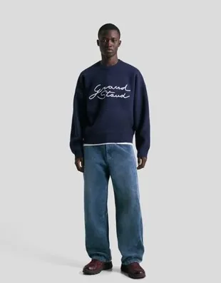 Брюки очень свободного кроя из вельвета- Заказать в России