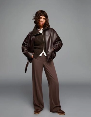 Zara Брюки с широкими штанинами купить с доставкой.