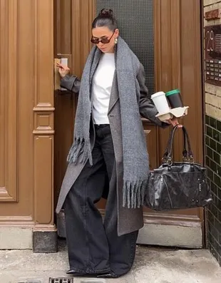 Шарф однотонный- Заказать в России