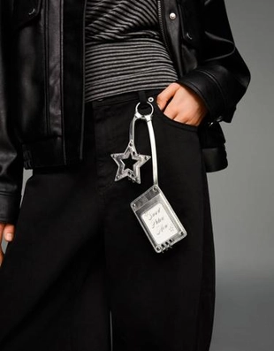 Zara Брелок для ключей «звезда» из искусственной кожи