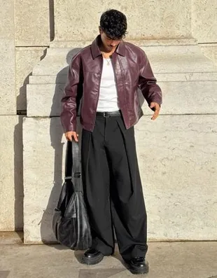 Куртка BOXY из искусственной кожи- Заказать в России