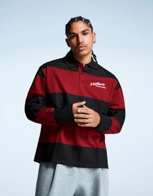 Zara Поло из мягкой ткани с принтом «кошмар на улице вязов» купить с доставкой.