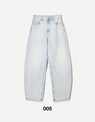 Джинсы BARREL с широкими штанинами