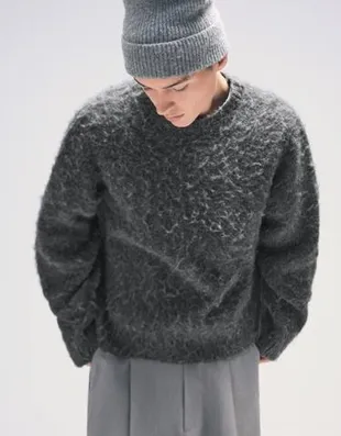 Свитер с начесом