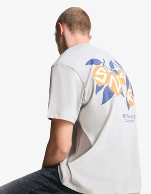 Zara Футболка с коротким рукавом и принтом