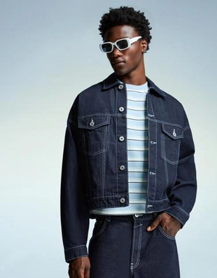 Zara Джинсовая куртка-тракер купить с доставкой.