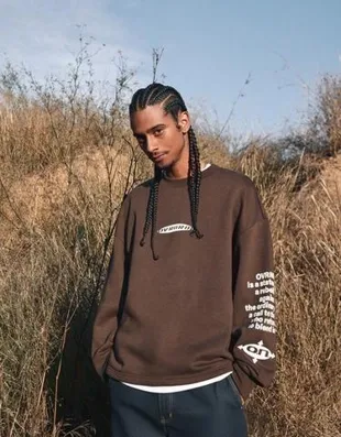 Толстовка оверсайз с принтом- Заказать в России