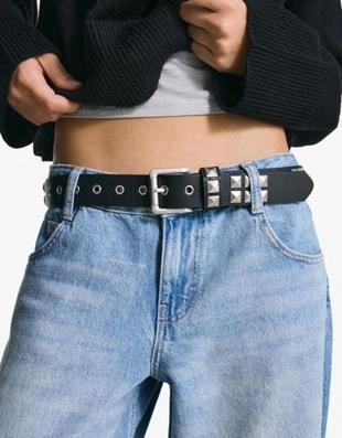 Zara Ремень из искусственной кожи с декоративными заклепками