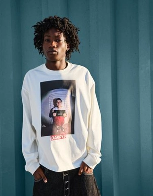 Zara Футболка барри би с длинными рукавами и принтом