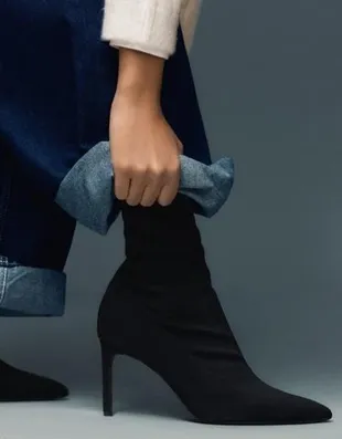 Облегающие ботильоны на каблуке- Заказать в России