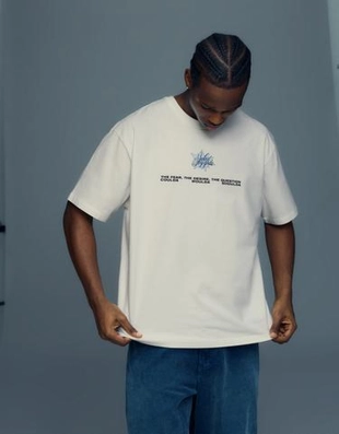 Zara Футболка с короткими рукавами и принтом