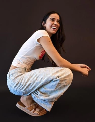 Zara Кожаные босоножки на плоской подошве с пряжками