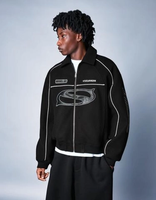 Zara Куртка из фетра с аппликациями