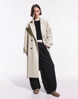 Zara Тренч из мягкой ткани с поясом