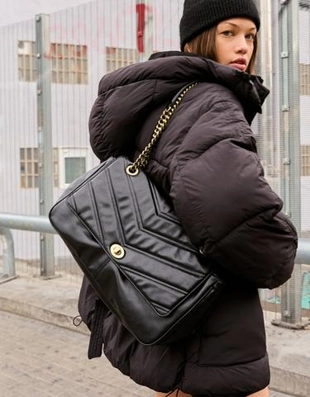 Zara Сумка на плечо из стеганой искусственной кожи купить с доставкой.