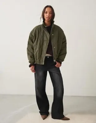 Куртка с вышивкой и узором «косы»- Заказать в России