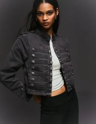 Куртка с пуговицами BERSHKA