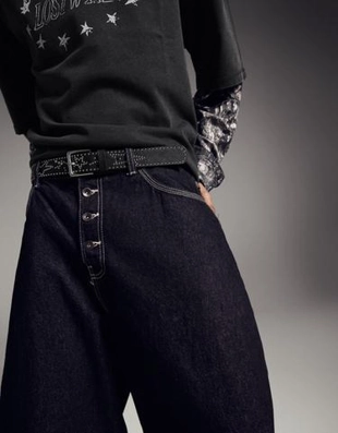 Zara Ремень из искусственной кожи с заклепками