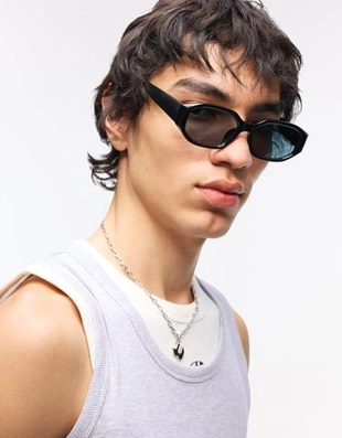 Zara Солнцезащитные очки в шестиугольной пластиковой оправе