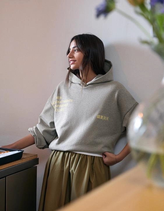 Zara Худи с принтом