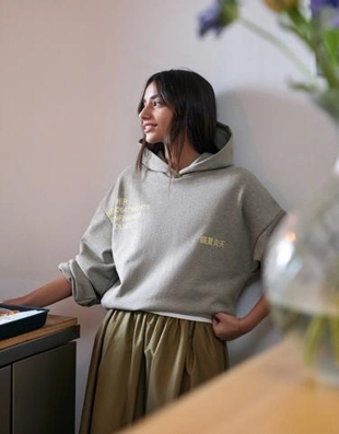 Zara Худи с принтом