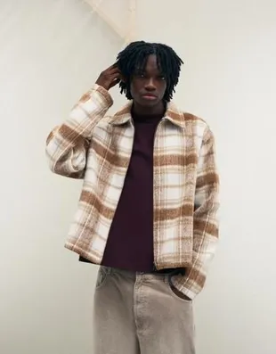 Клетчатый жакет свободного кроя- Заказать в России