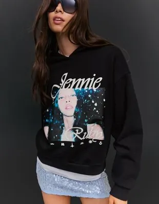 Худи JENNIE RUBY с капюшоном и принтом- Заказать в России