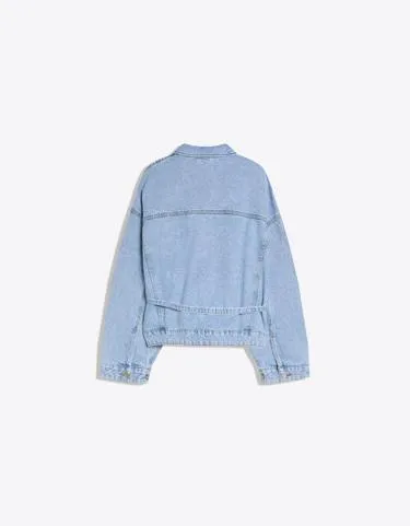 Джинсовая куртка оверсайз